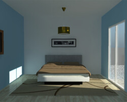 changer la profondeur avec les murs parallèles de couleur froide agrandir la chambre avec les murs parallèles en couleur, en utilisant une couleur froide